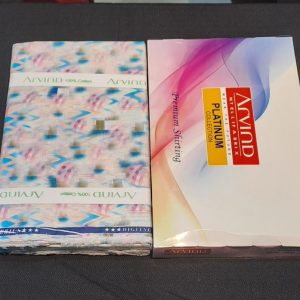 আরভিন্দ প্রিমিয়াম প্লাটিনাম কালেকশন শার্টিং ফেব্রিক – 100% কটন