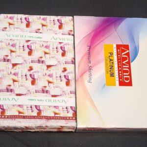 আরভিন্দ প্রিমিয়াম প্লাটিনাম কালেকশন শার্টিং ফেব্রিক – 100% কটন