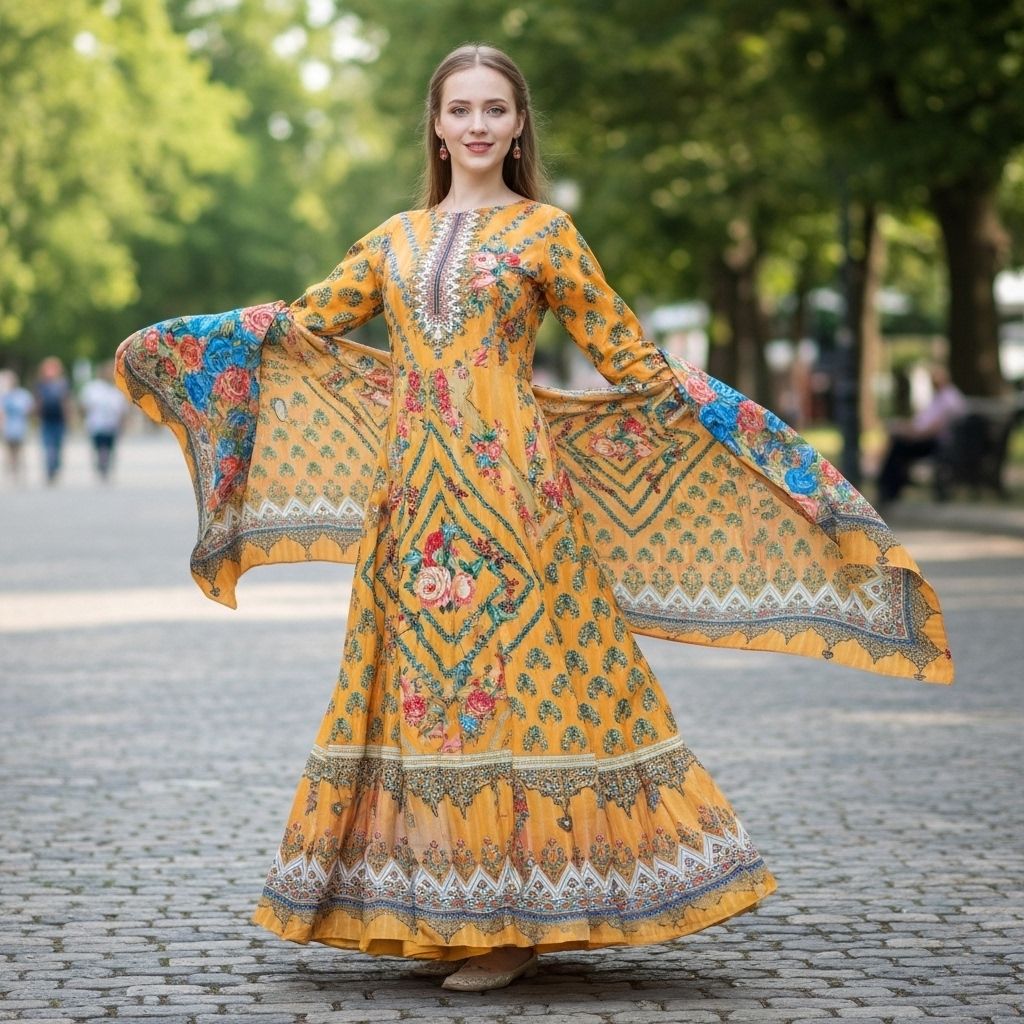 জমজম হালকা হলুদ ৩ পিস | এলিগ্যান্ট ফুলেল ডিজাইন ও আরামদায়ক ফ্যাব্রিক