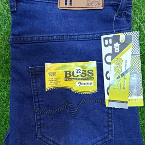 BOSS JENS COM হ্যান্ডমেড কালেকশন | অ্যাক্টিভ স্ট্রেচ ডার্ক ব্লু জিন্স