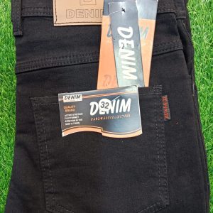 D DENIM হ্যান্ডমেড কালেকশন | অ্যাক্টিভ স্ট্রেচ ক্লাসিক ব্ল্যাক জিন্স